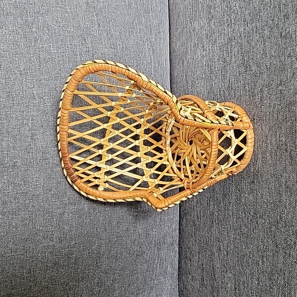 2/$8 Small Wicker Rattan Doll Chair